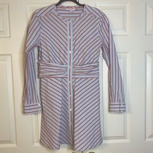 Derek Lam 10 Crosby Stripe Shirtdress (Size 8)